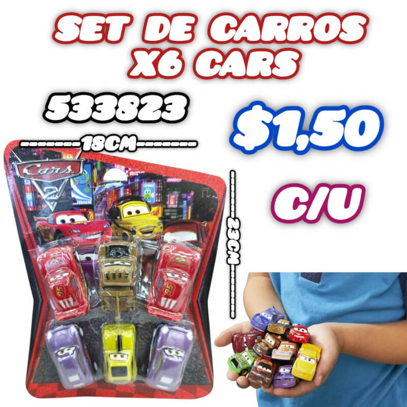 SET DE CARROS X6 CARS