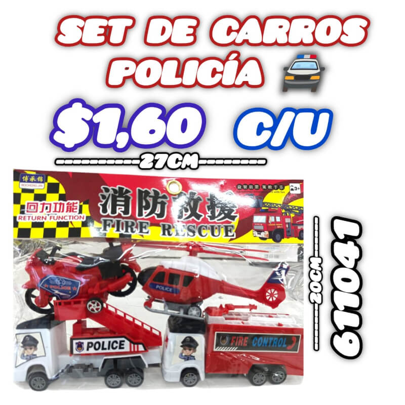 SET DE CARROS POLICIA