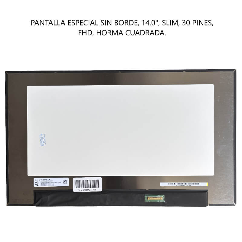 PANTALLA ESPECIAL SIN BORDE 14.0 SLIM 30P FHD CUADRADAS