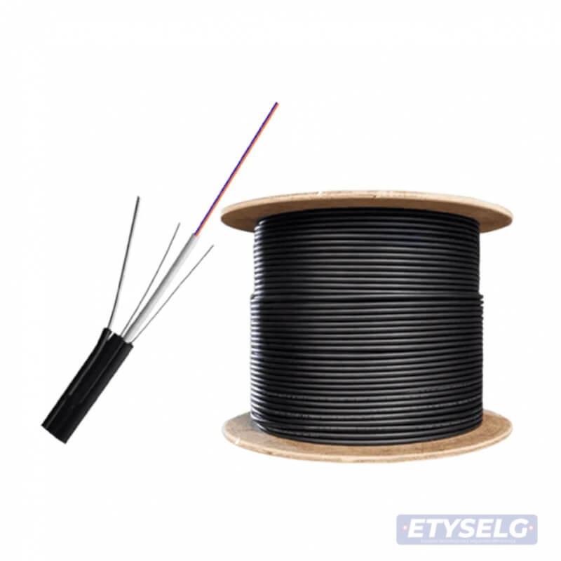 FIBRA ÓPTICA DROP MONOMODO 2 HILOS 2KM CON MENSAJERO 1MM AITEC
