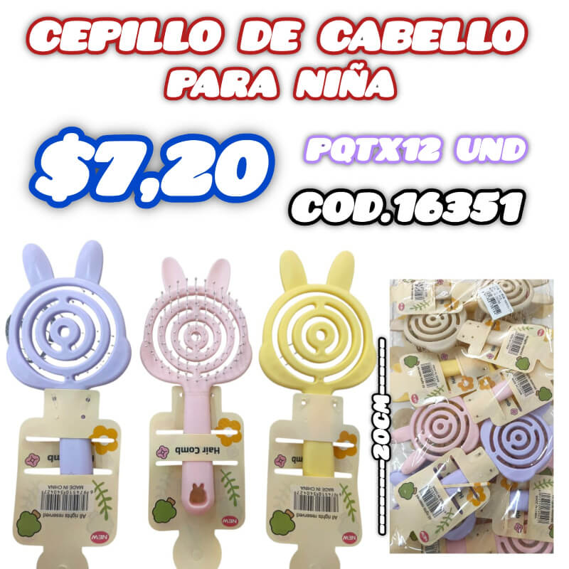 CEPILLO DE CABELLO PARA NIÑA