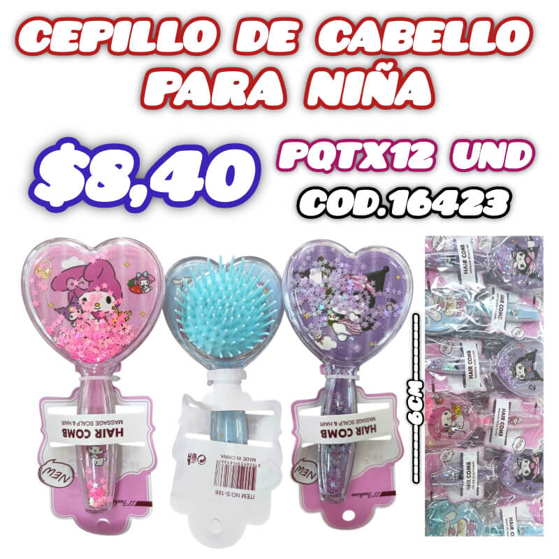 CEPILLO DE CABELLO PARA NIÑA