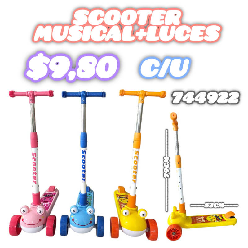 SCOOTER MUSICAL+LUCES