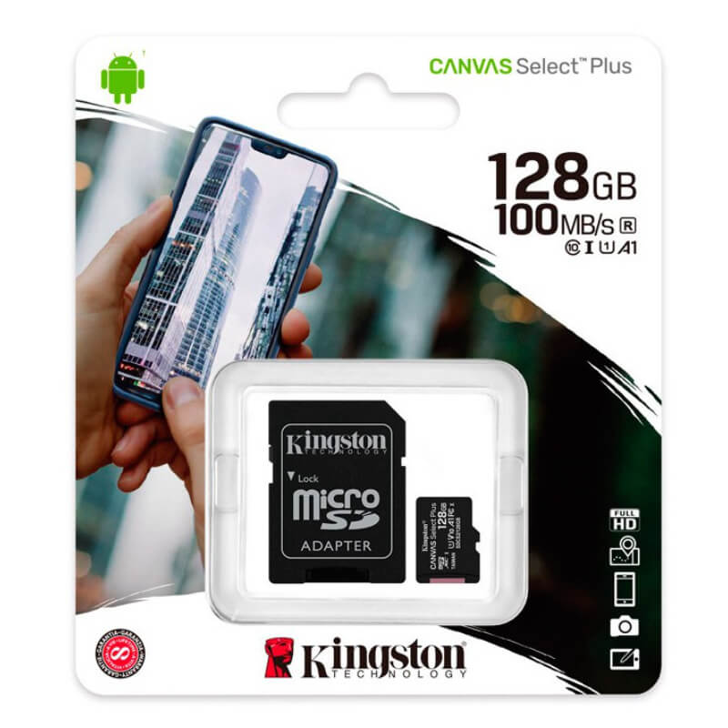 Kingston Canvas Select Plus microSD 128 GB A1 UHS-I