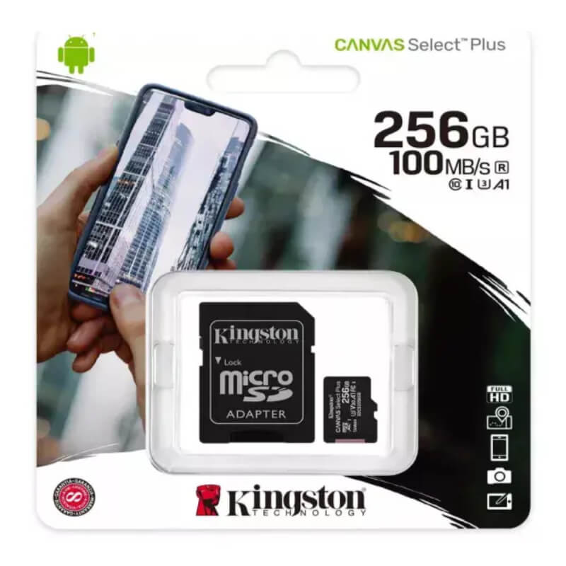 Kingston Canvas Select Plus microSD 256 GB A1 UHS-I