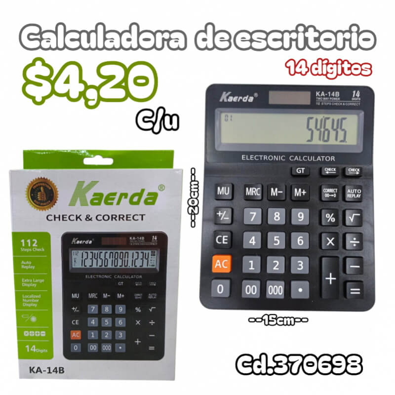 CALCULADORA DE ESCRITORIO
