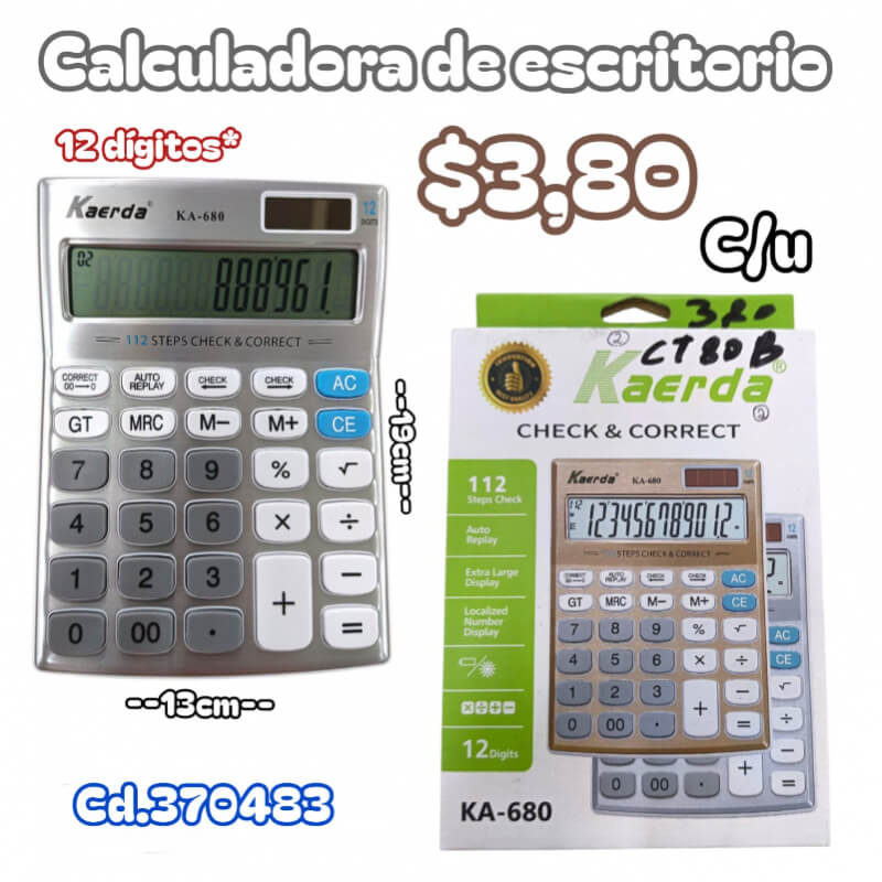 CALCULADORA DE ESCRITORIO