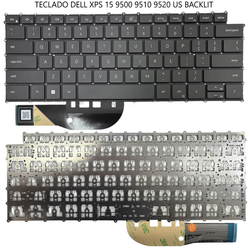 TECLADO DELL XPS 15 9500 9510 9520 US BACKLIT