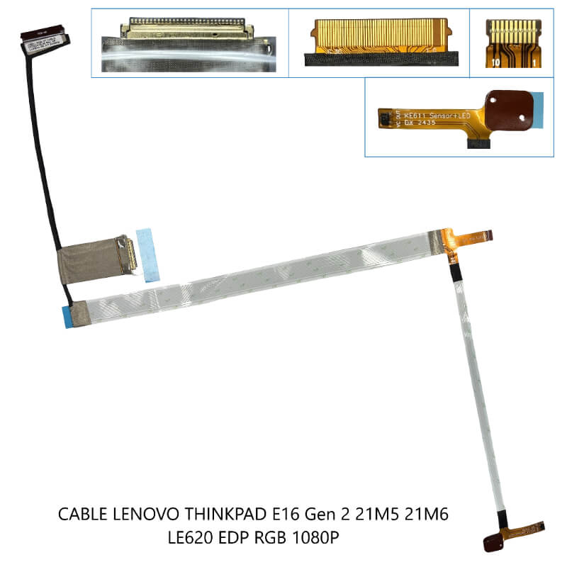 CABLE Lenovo ThinkPad E16 Gen 2 21M5 21M6 LE620 EDP RGB 1080P