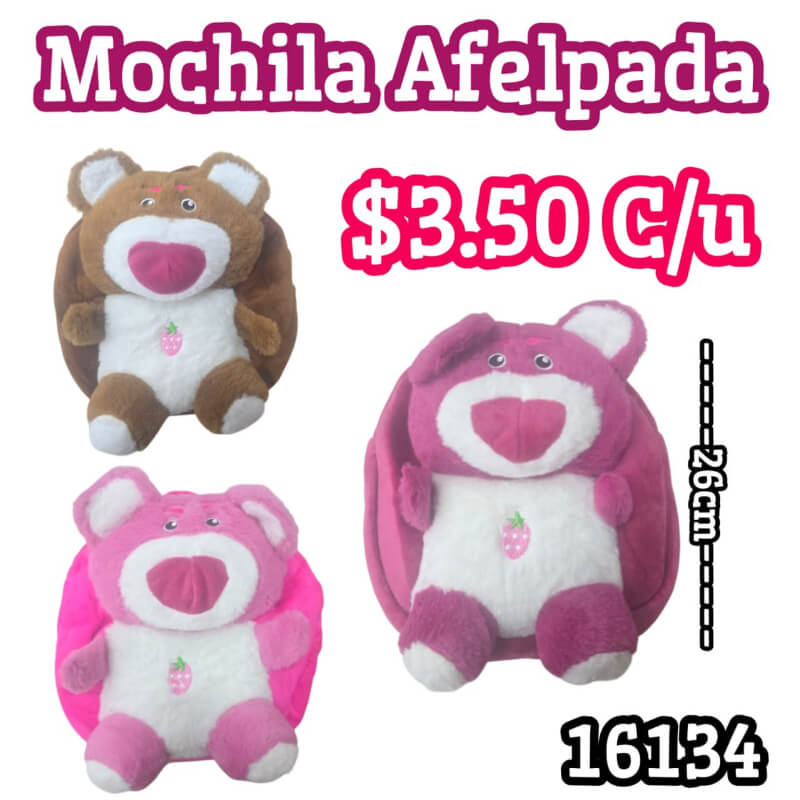 MOCHILA AFELPADA