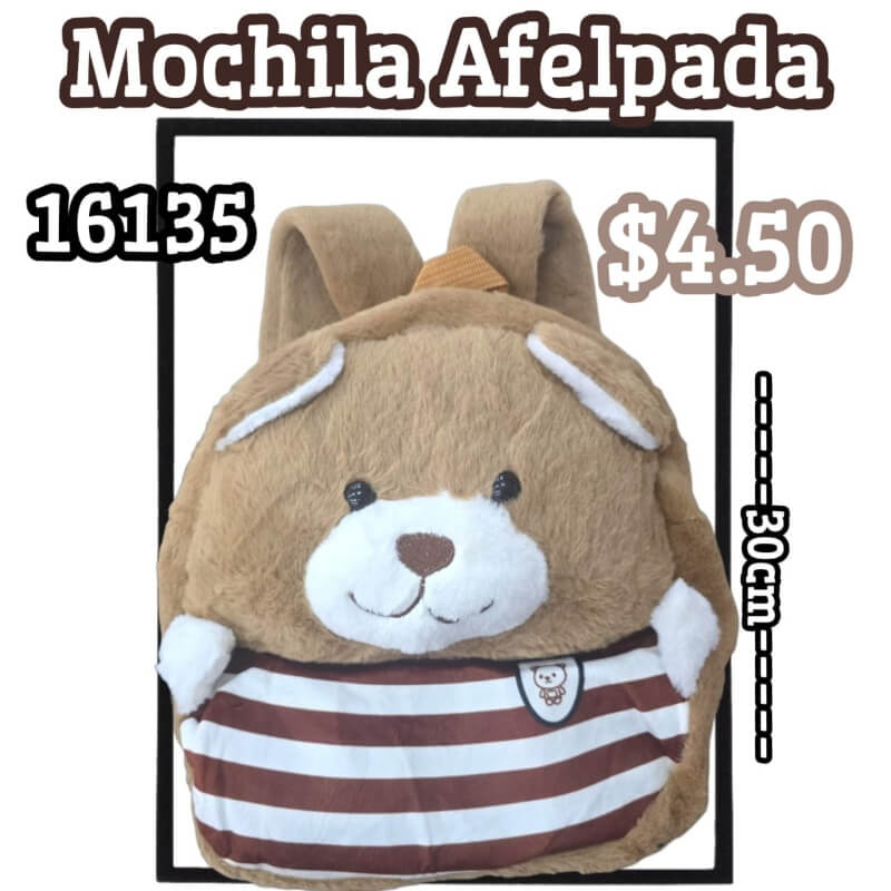 MOCHILA AFELPADA