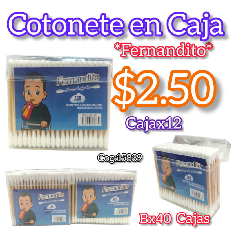 COTONETE EN CAJA