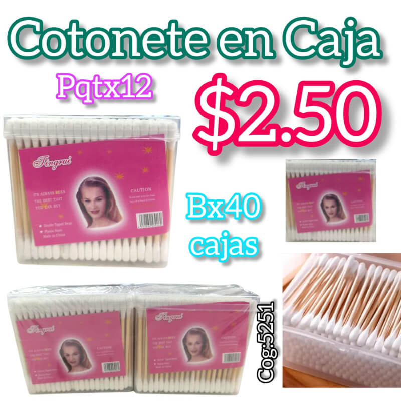 COTONETE EN CAJA