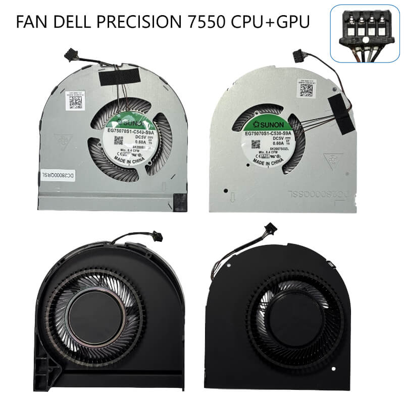 FAN Dell Precision 7550 CPU+GPU