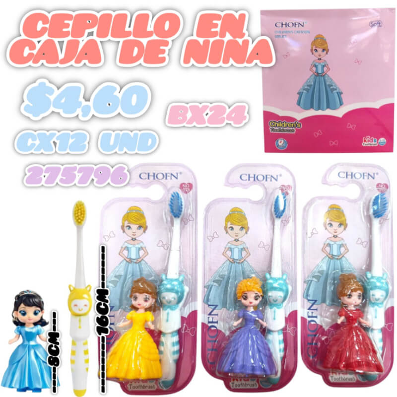 CEPILLO EN CAJA DE NIÑA