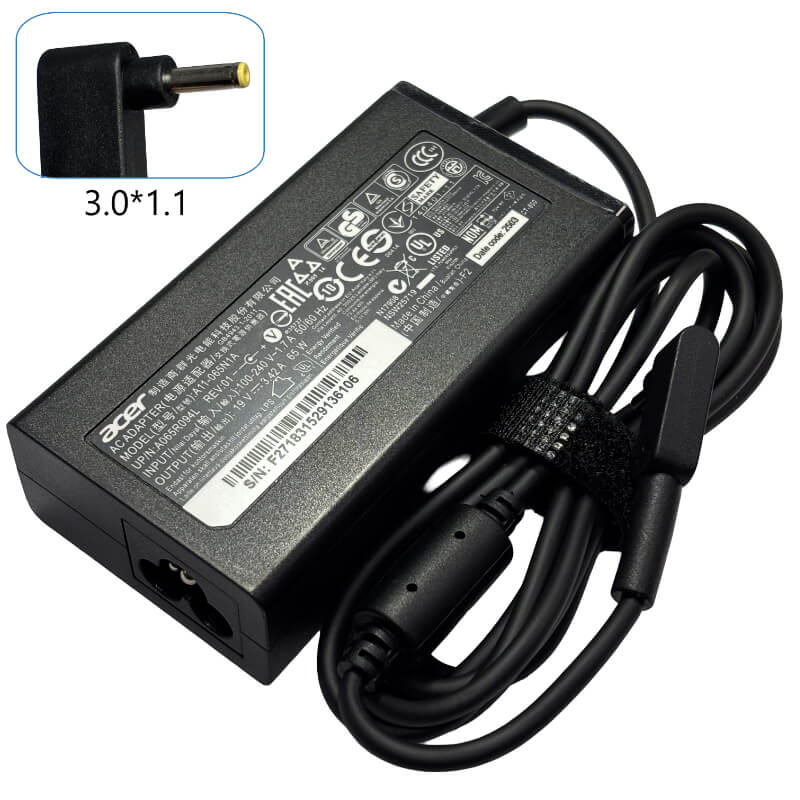 ADAPTADORES ACER 19V 3.42A 3.0*1.1 65W