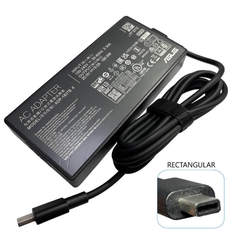 ADAPTADORES ASUS 20V 9A 180W CONECTOR RECTANGULAR