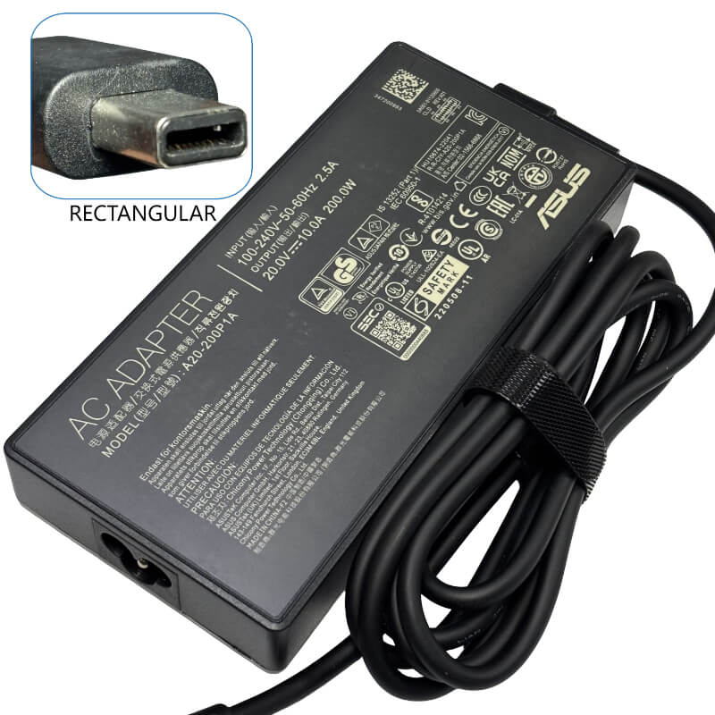 ADAPTADORES ASUS 20V 10A 200W CONECTOR RECTANGULAR