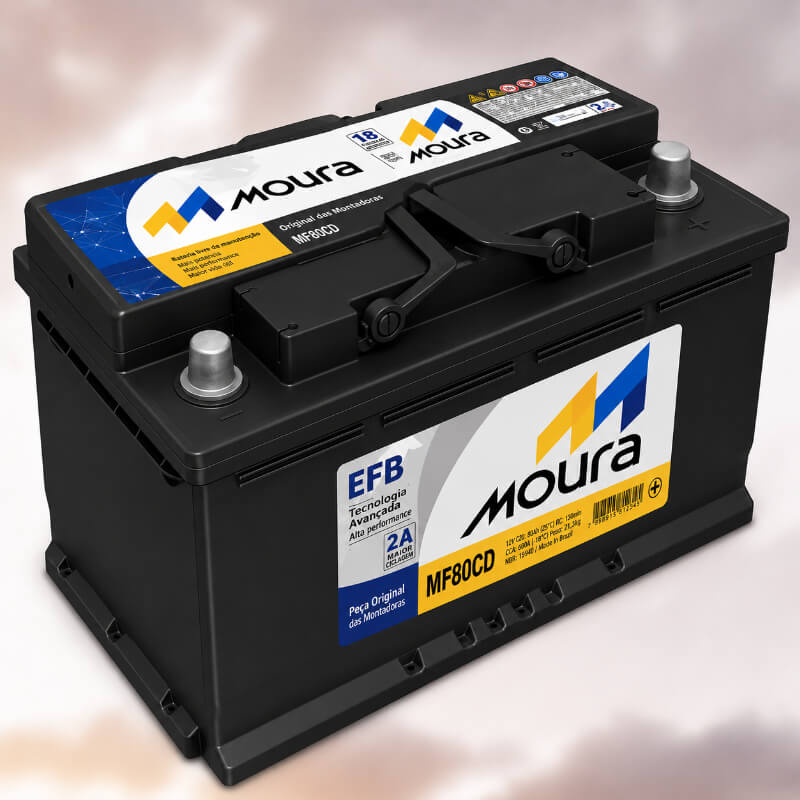 BATERIA MOURA CAJA 94R 17 PLACAS 80 AMPERIOS EFB STAR STOP