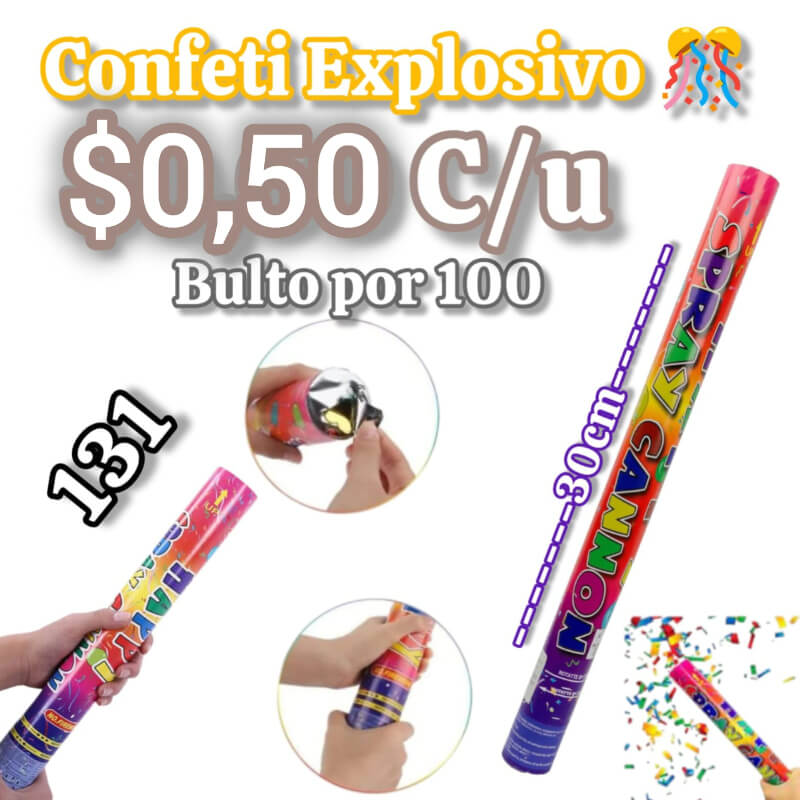 CONFETI EXPLOSIVO 30 CM