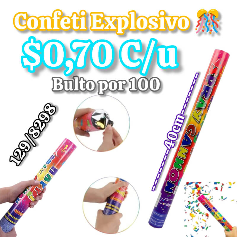 CONFETI EXPLOSIVO 40CM