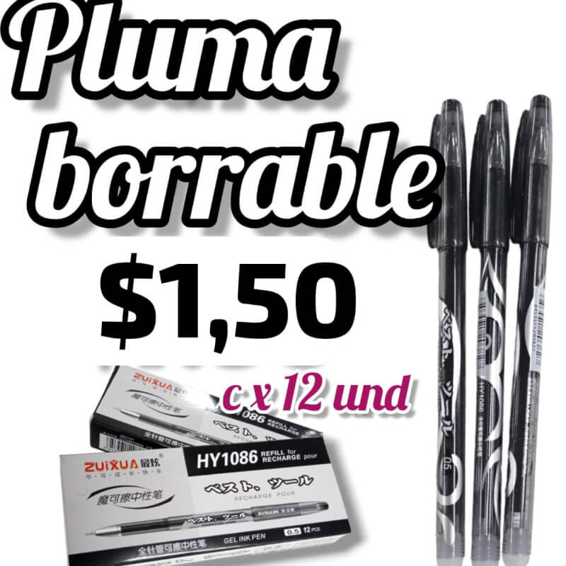 PLUMA BORRABLE