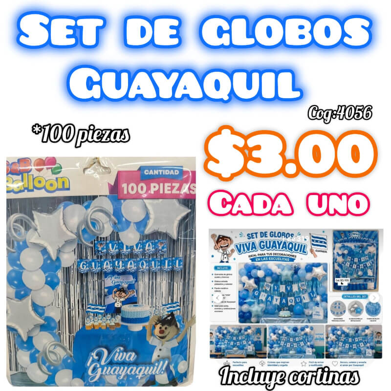 SET DE GLOBOS - GUAYAQUIL