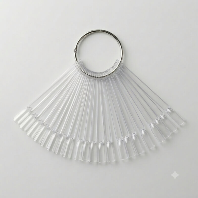 Muestrario Diseño Uñas Punta Cuadrada - Exhibidor de Nail Art Profesional