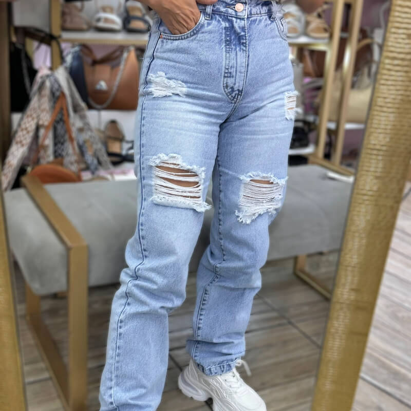 Jeans Claros Rotos