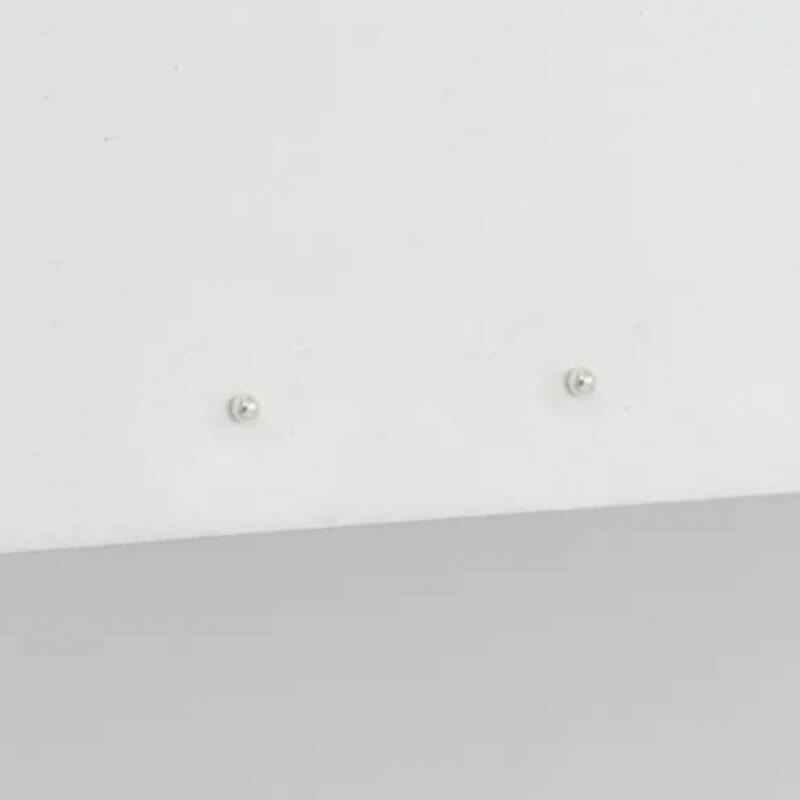 Aretes Topo 03 de Plata 925 - Diseño Minimalista.