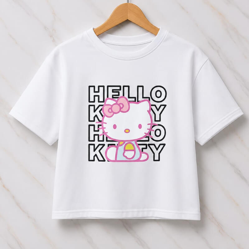 Blusa Corta Kitty Blanca