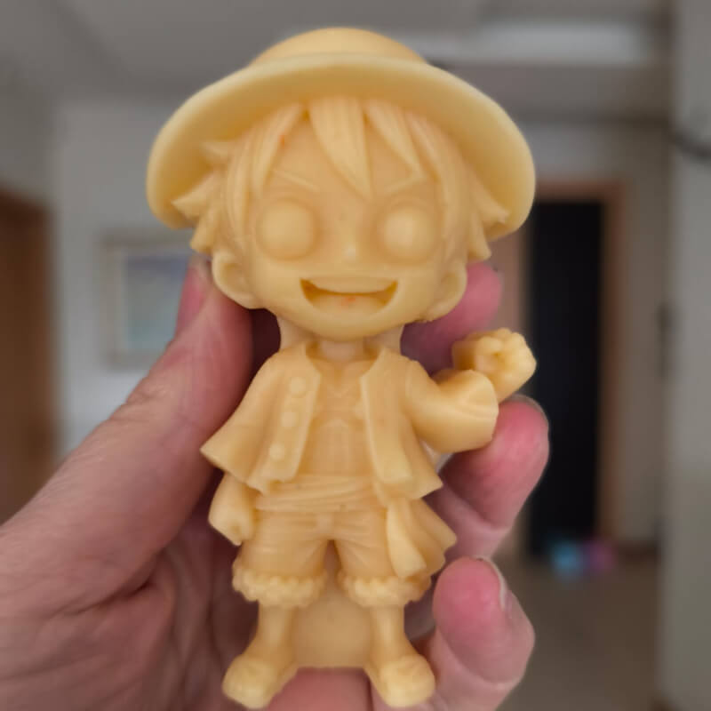 Molde elaborado en silicona de Luffy De One Pice.