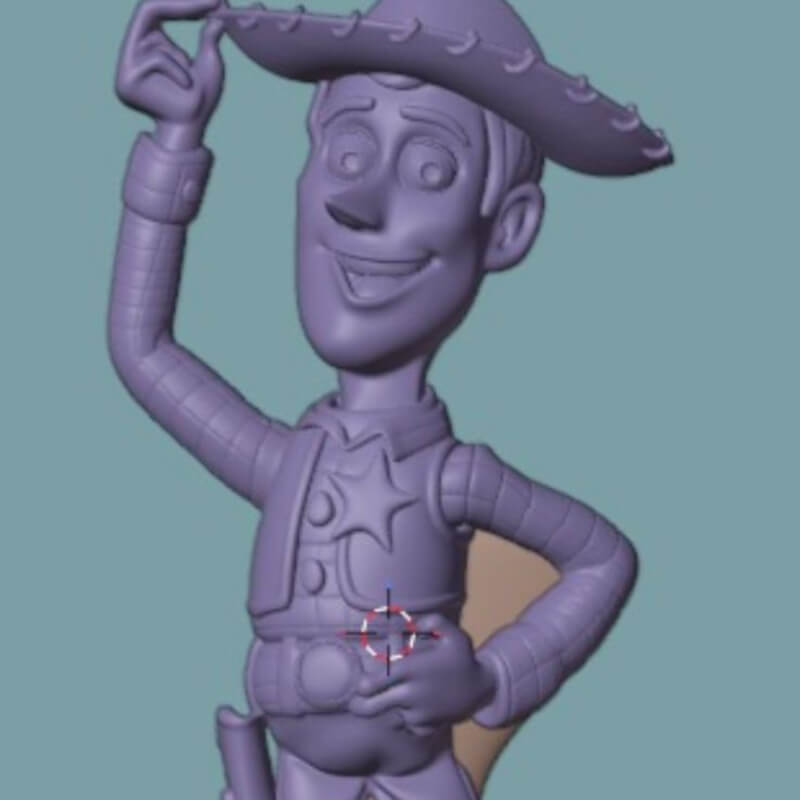 Combo de moldes elaborados en silicona con diseños de Woody y Jessie de toy story.
