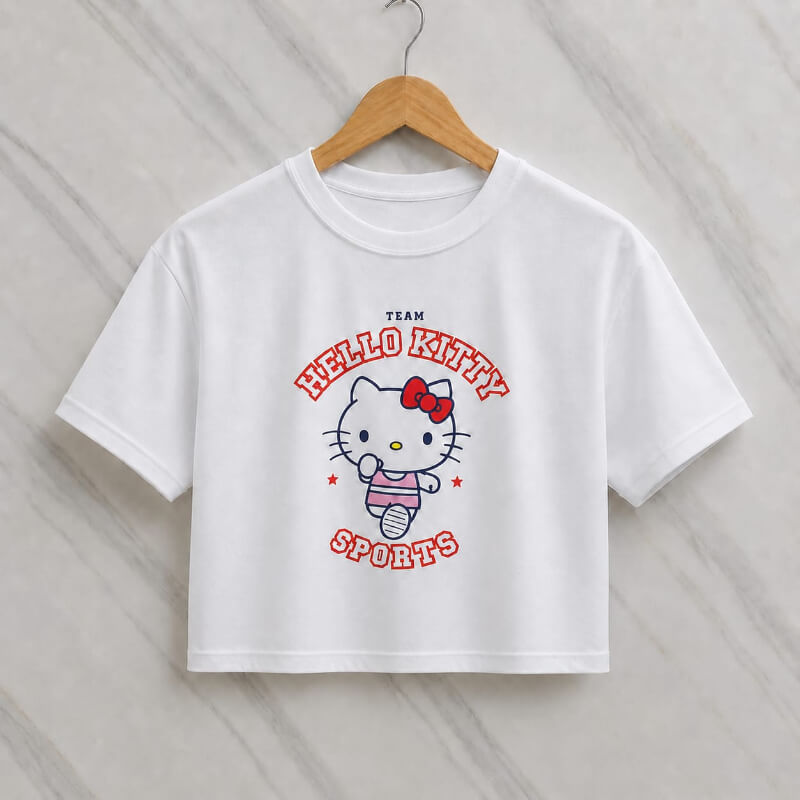Blusa Corta Kitty Blanca Sport