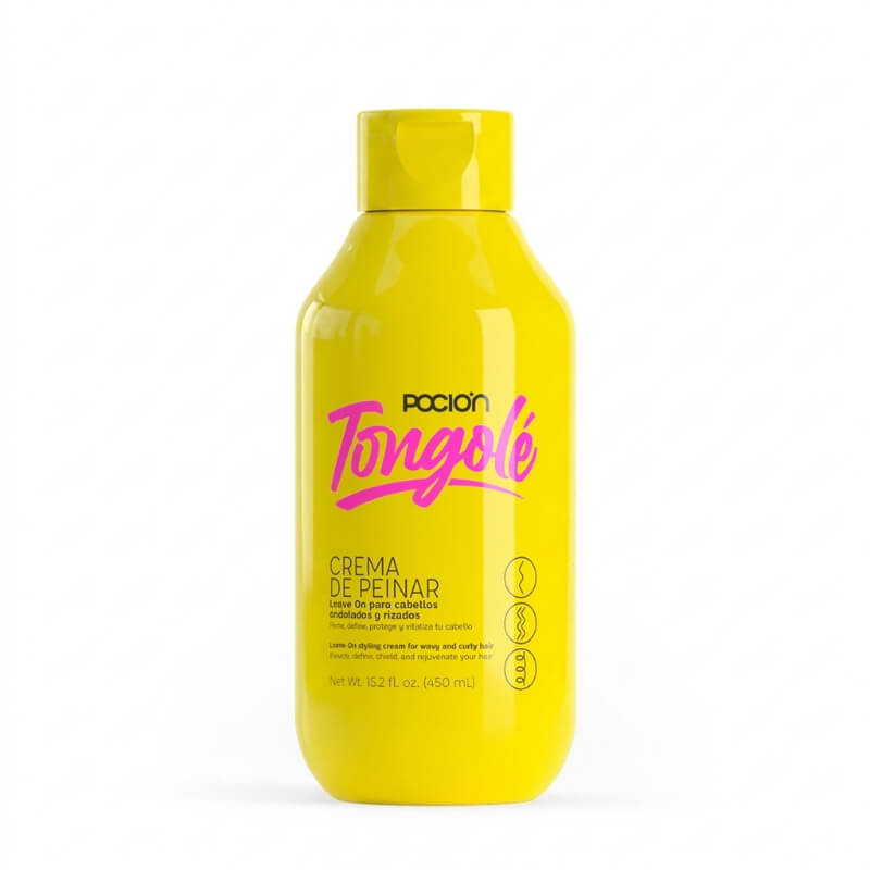 Tongolé Leave-In: Crema para Peinar Afro y Rizos Definidos, Hidratación Intensa, Anti-Frizz y Brillo Natural