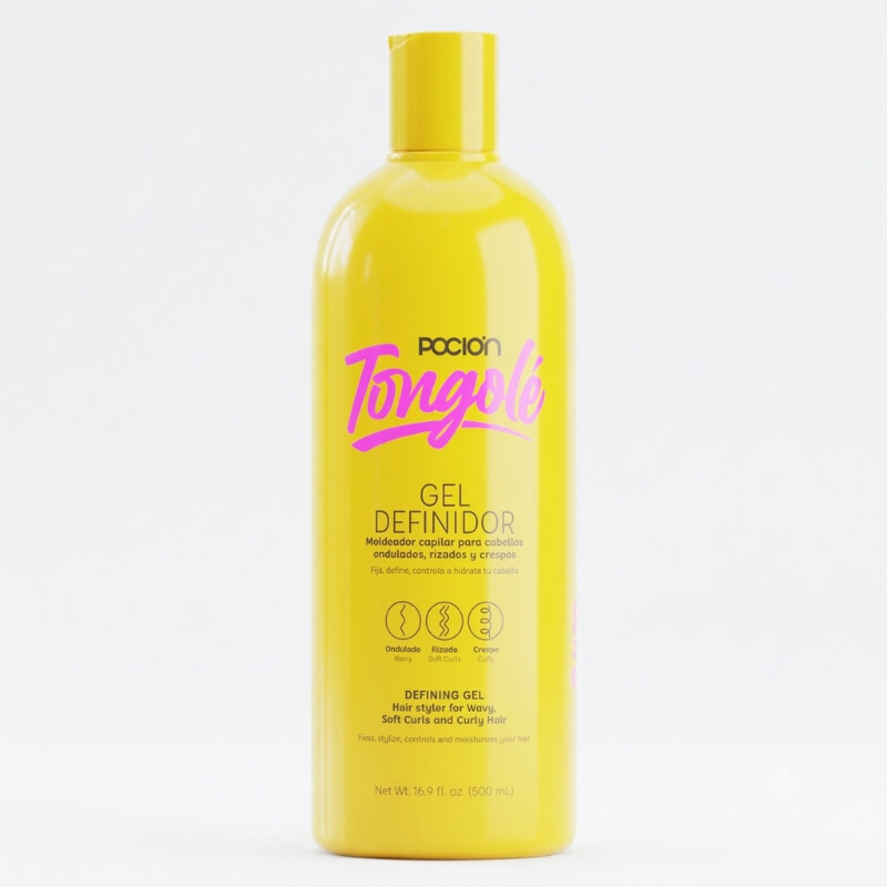 GEL DEFINIDOR DE RIZOS TONGOLÉ - Activador y Estilizador para Rizos Perfectos, Sin Frizz y Duraderos