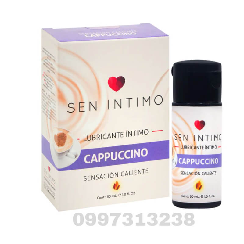 Lubricante Íntimo Caliente Sabor Cappuccino 30ml - Placer Oral y Sensación Térmica Estimulante