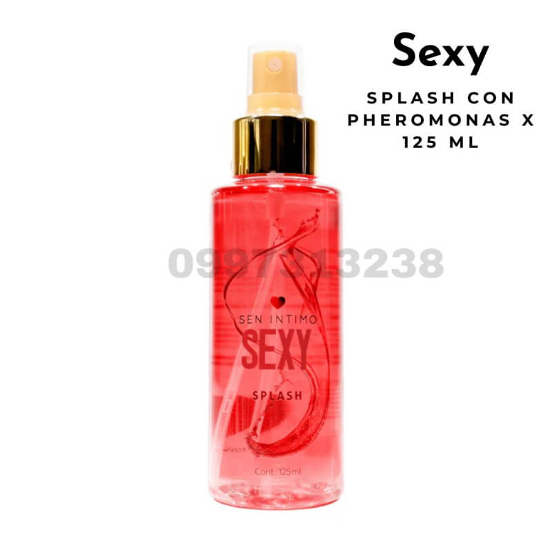 Splash con Feromonas Sexy Splash 125ml: Fragancia Dulce Frutal Intensa para Mujer – Seducción y Elegancia Duradera