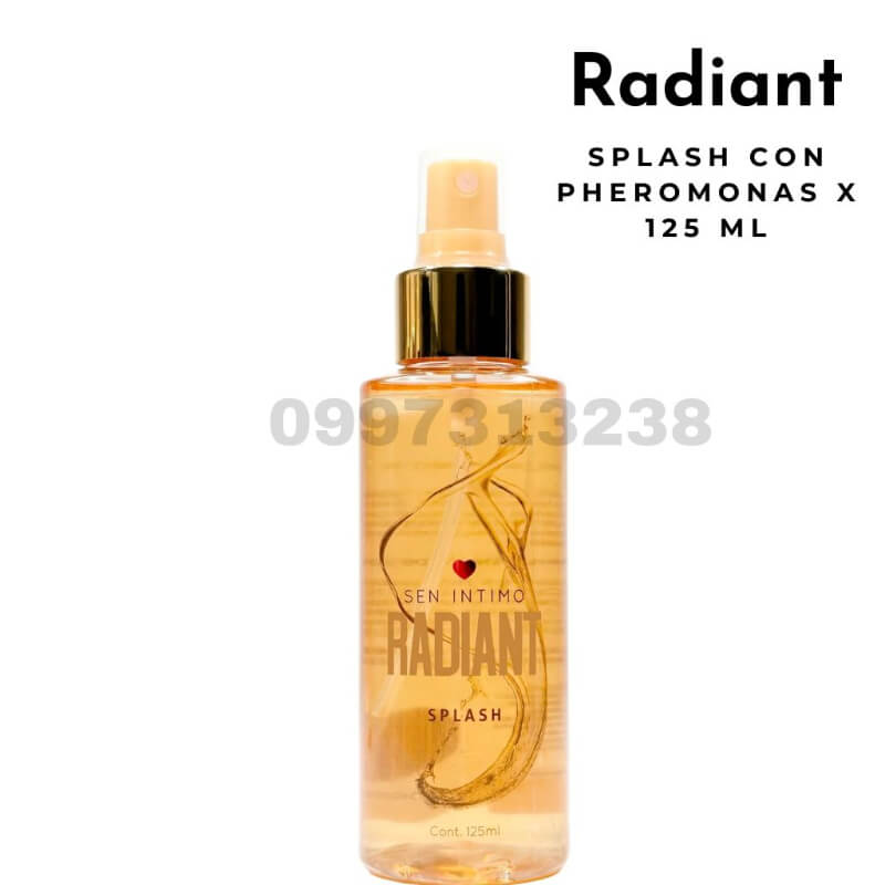 Radiant Splash con Feromonas para Mujer 125ml - Fragancia Dulce, Cálida y Envolvente