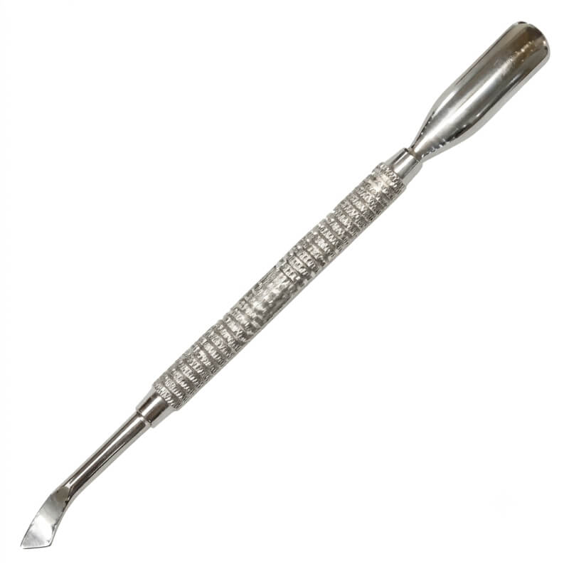 Empujador de Cutículas Profesional de Acero Inoxidable - Herramienta Manicura y Pedicura Duradera