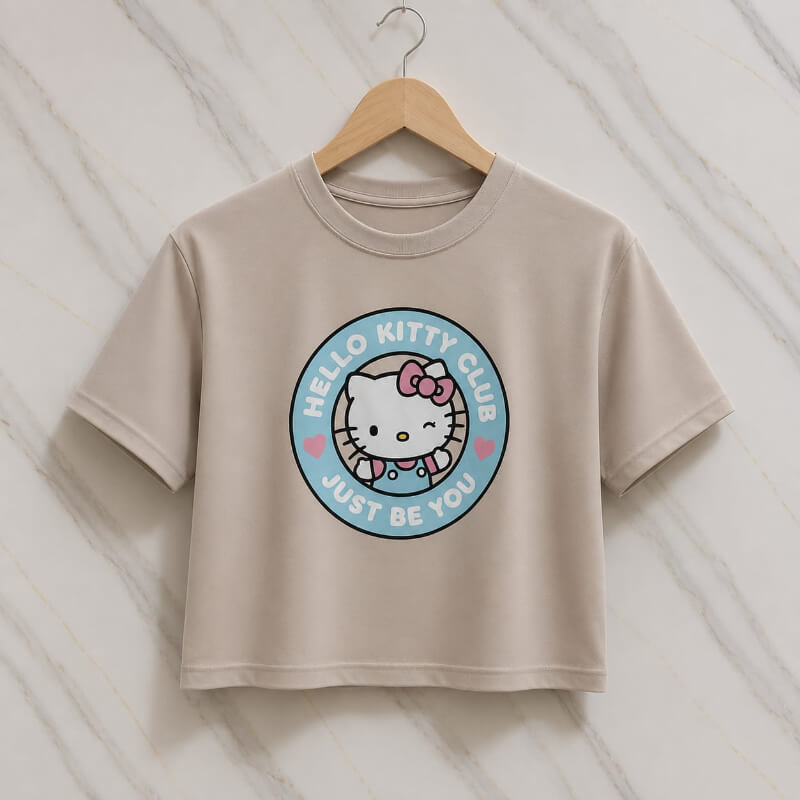 Blusa Corta Kaki Kitty