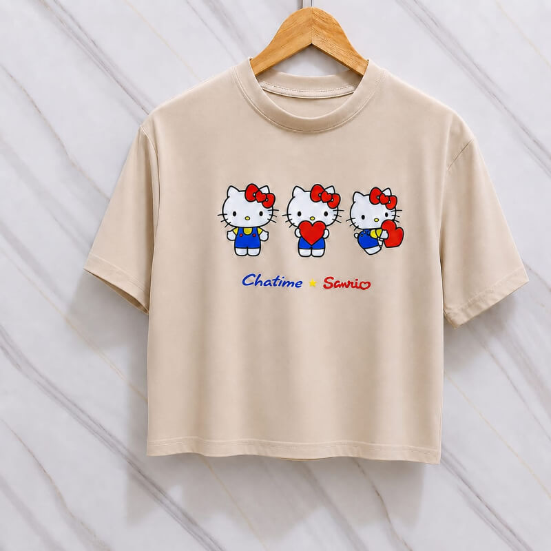 Blusa Corta Kaki Kitty