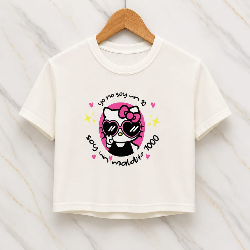 Blusa Corta Crema Kitty
