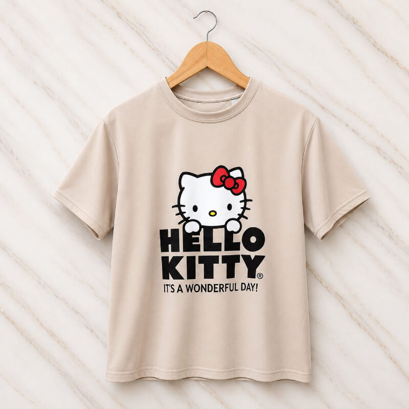 Blusa Larga Kaki Hello Kitty