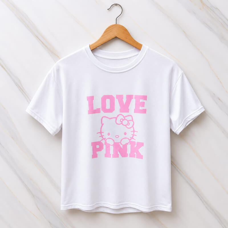 Blusa Larga Blanca Kitty