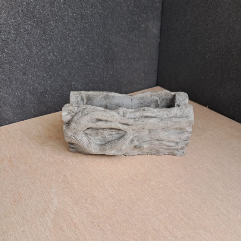 Macetero Mini Madero - Piedra Decorativa 3D para Artes y Manualidades