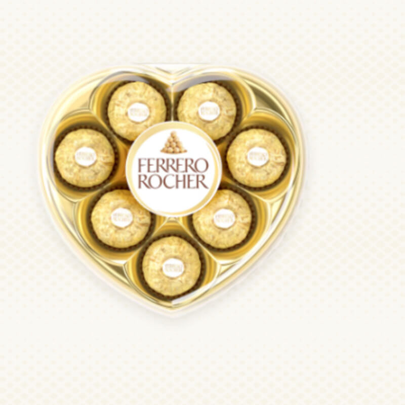 Ferrero Rocher corazón (8U)