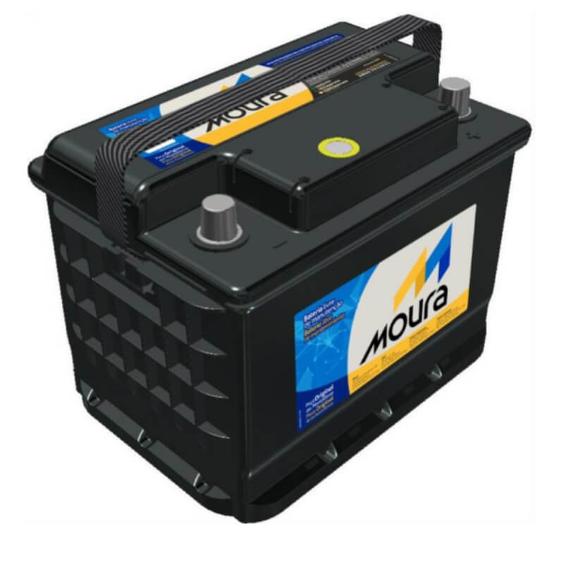 BATERIA MOURA CAJA 55 CON 14 PLACAS 60 AMPERIOS POLARIDAD DERECHA (+ -)