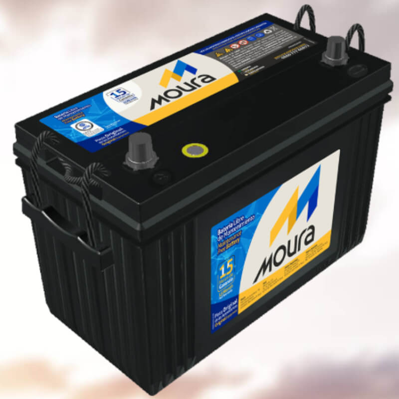 BATERIA MOURA CAJA 31T CON 21 PLACAS 100 AMPERIOS TIPO TORNILLO