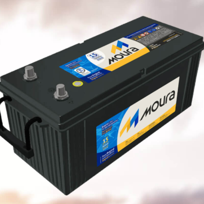 BATERIA MOURA N150 CON 25 PLACAS 150 AMPERIOS POLARIDAD INVERTIDA (+ -)